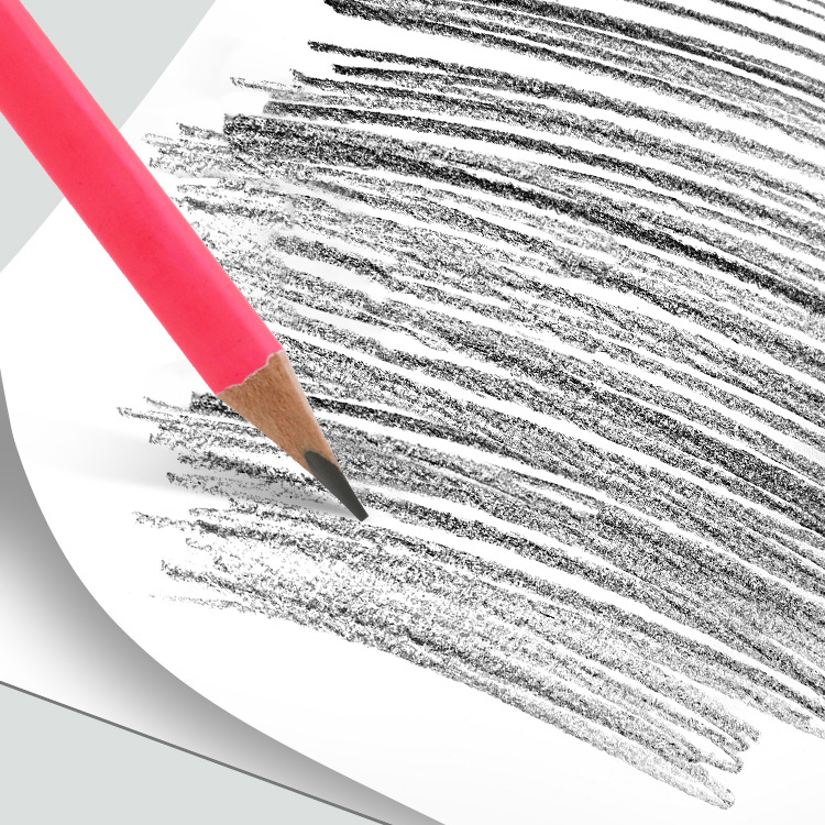 Neon fluorescent colored pencil set, a creative art tool for students' drawing Specification image