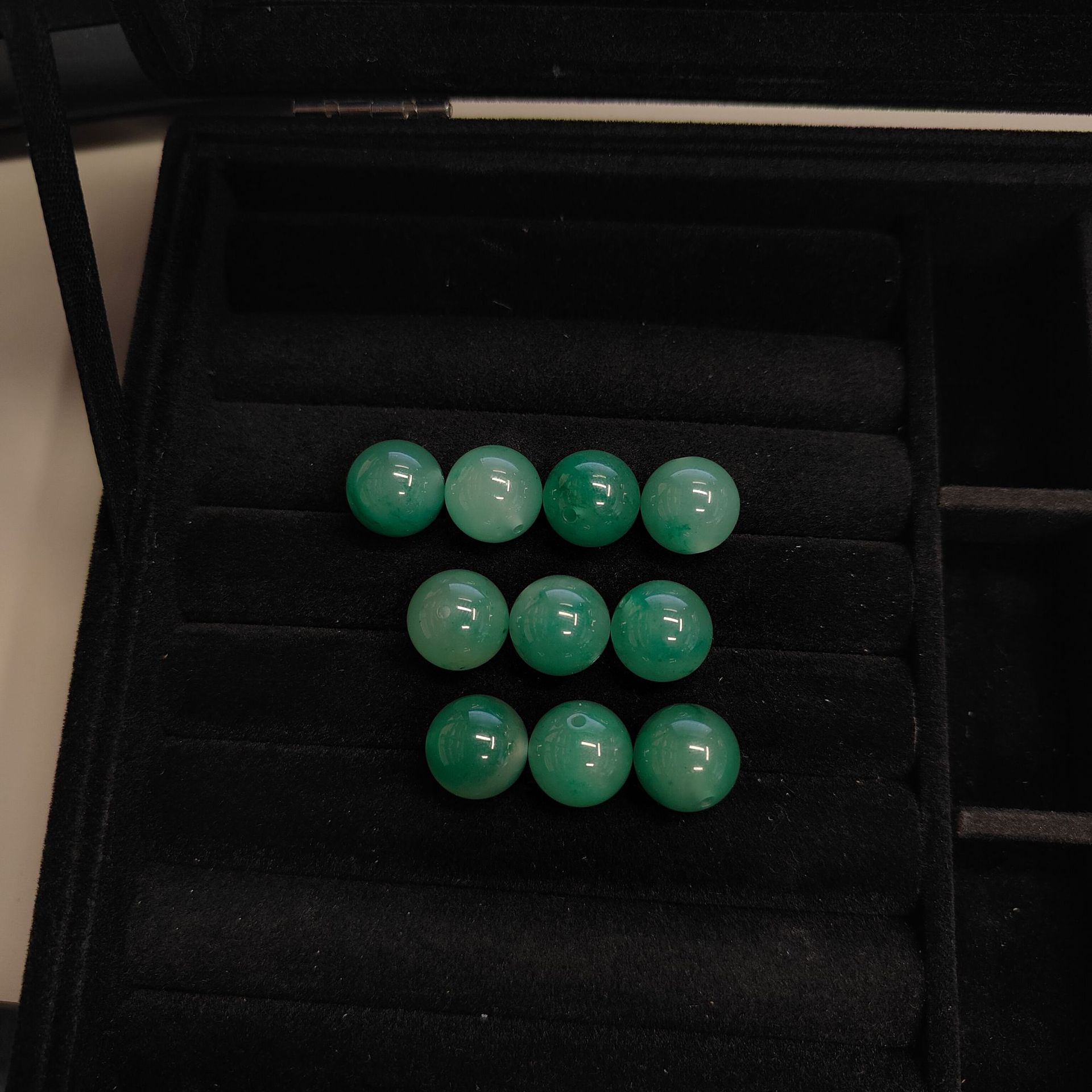 Natural African jadeite loose beads, round beads jewelry, necklaces, beads, handcrafted bracelets, diy bracelets, gift wholesale Specification image