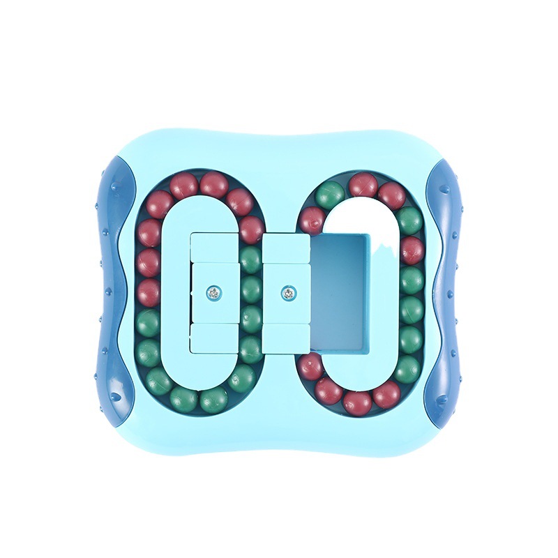 儿童玩具/玩具/迷你小魔方/魔方/旋转滚珠魔方豆白底实物图