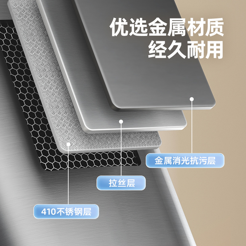 Yike Light luxury foot pedal square thin-lid trash can with lid for kitchen, living room, bedroom, bathroom and wastebasket Specification image