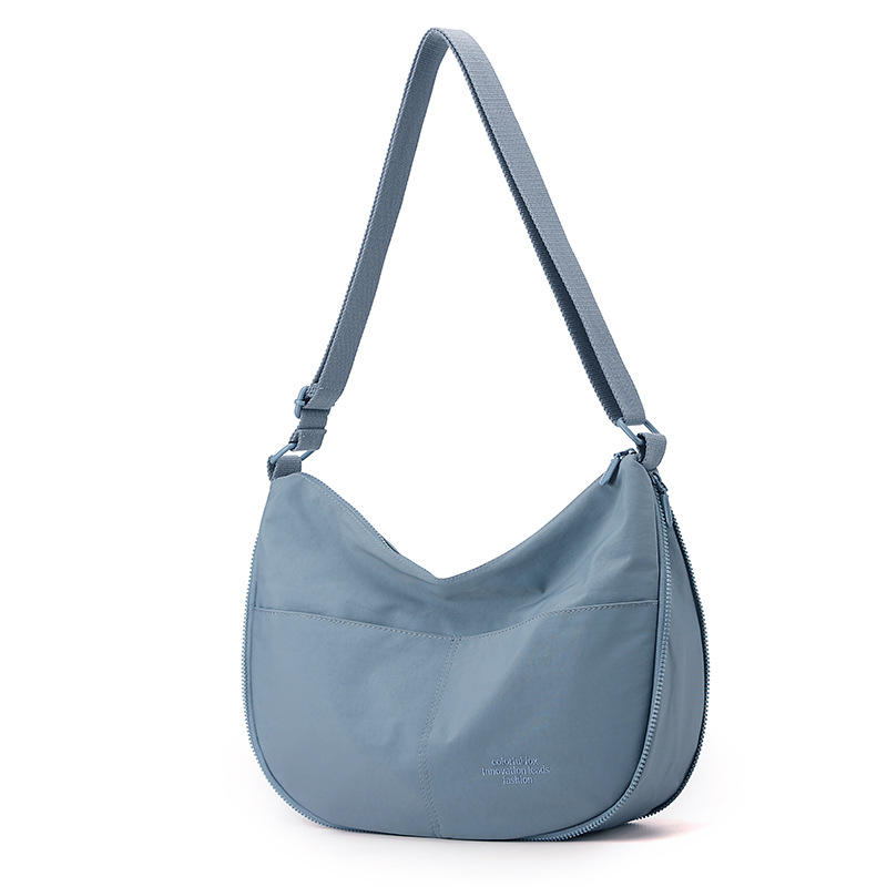 New women's outdoor casual single-shoulder bag, large-capacity dumpling bag, lightweight travel crossbody bag
