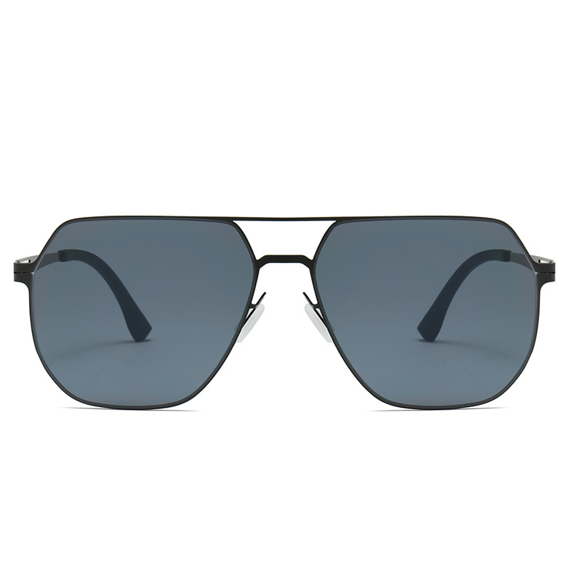 超轻钢皮太阳镜男士方框渐变色眼镜开车驾驶钓鱼专用男士墨镜批发