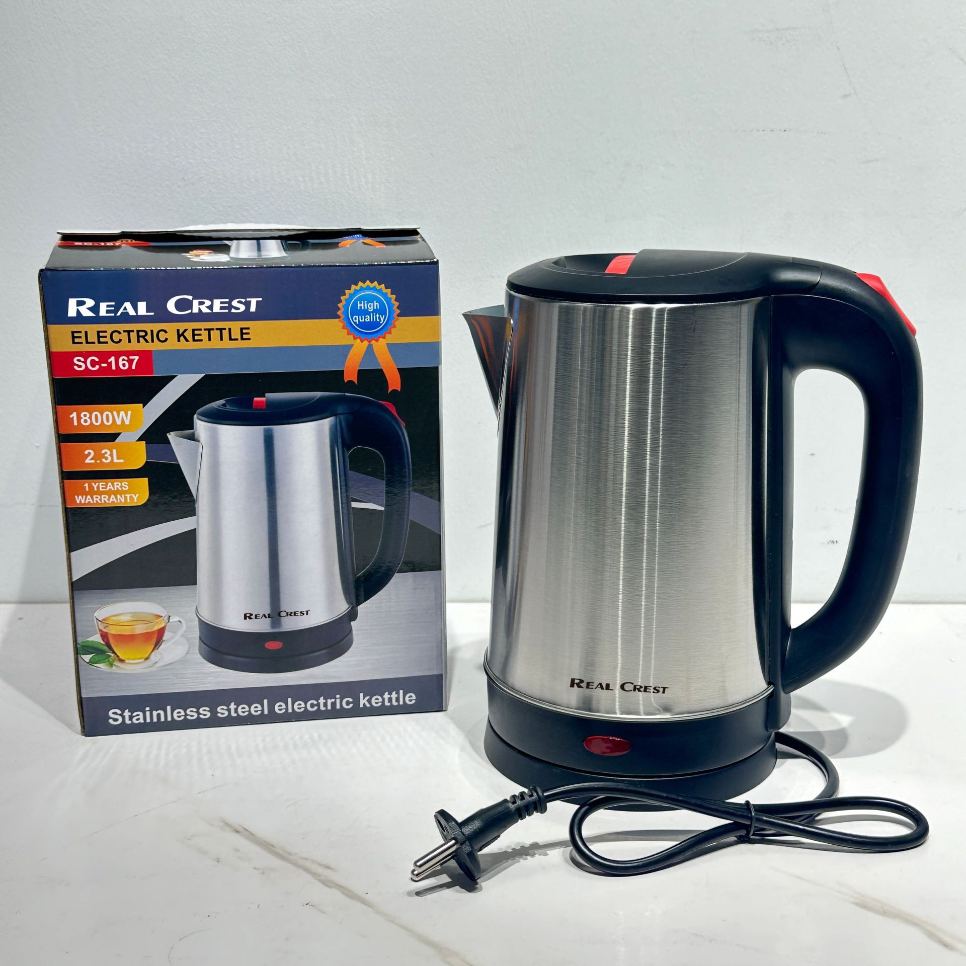 2.3 L electric kettle 不锈钢电热水壶家用烧水壶欧规外贸厂家出