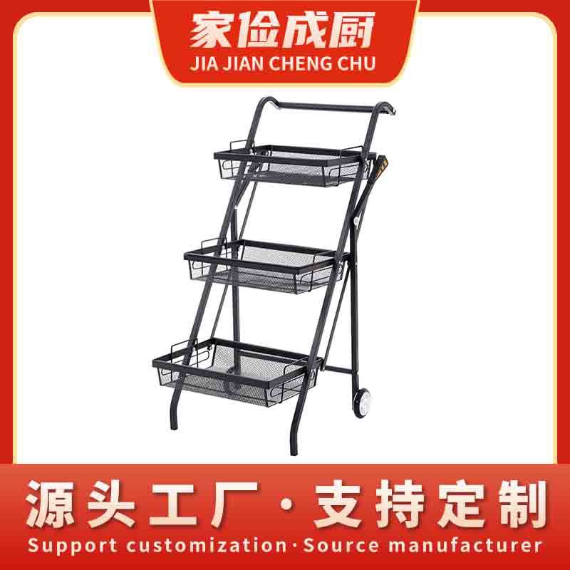 Storage rack, movable and extendable trolley, kitchen organizing, no installation required, storage rack, cross-border Amazon Item Picture