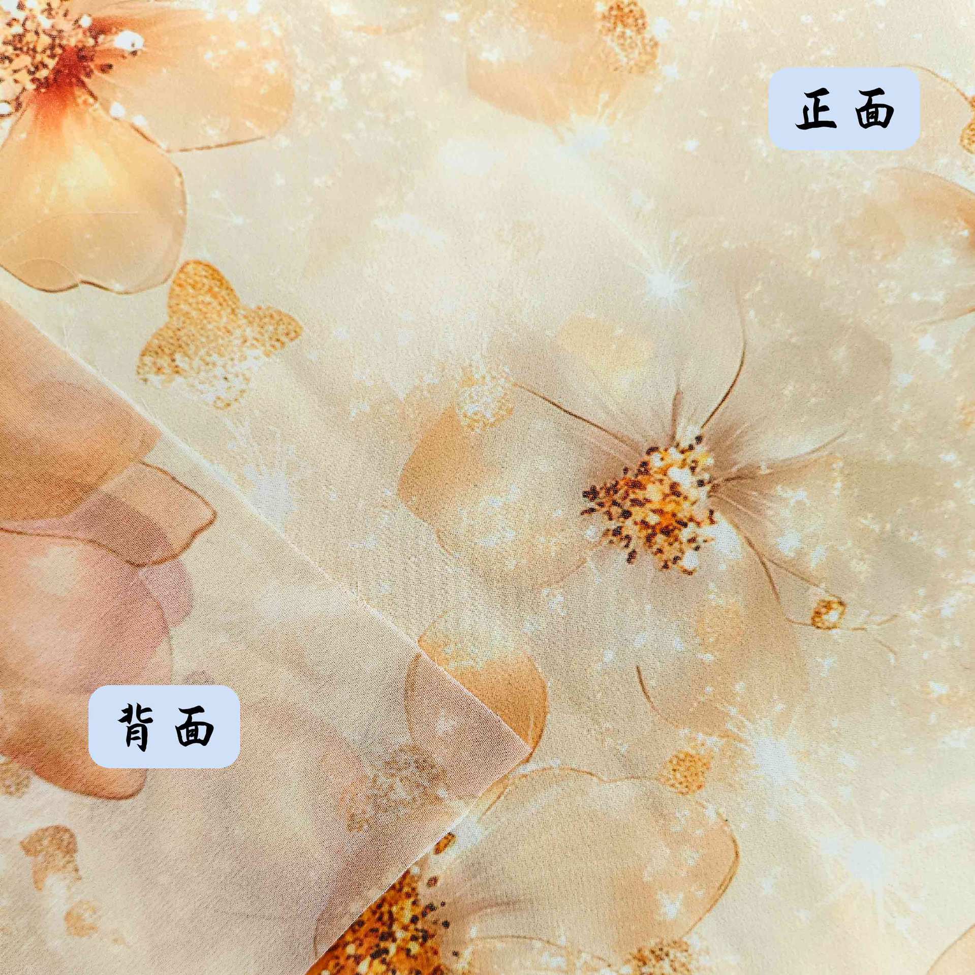 雪纺面料雪纺印花布小碎花印花面料睡衣面料剪花布打印布产品图