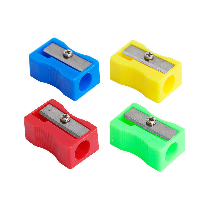 Qianhui Plastic square small pencil sharpener, pencil sharpener, pencil sharpener, student and children's stationery pencil sharpener Item Picture