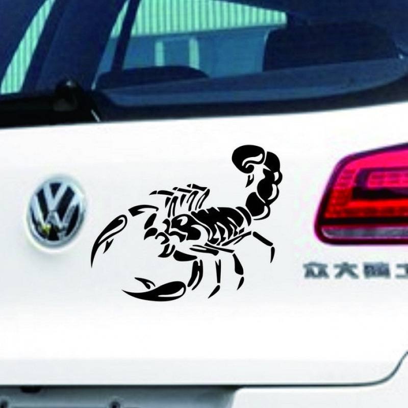 Car scorpion decals, scorpion engine hood spare tire stickers, 3D car stickers, scorpion car stickers Specification image
