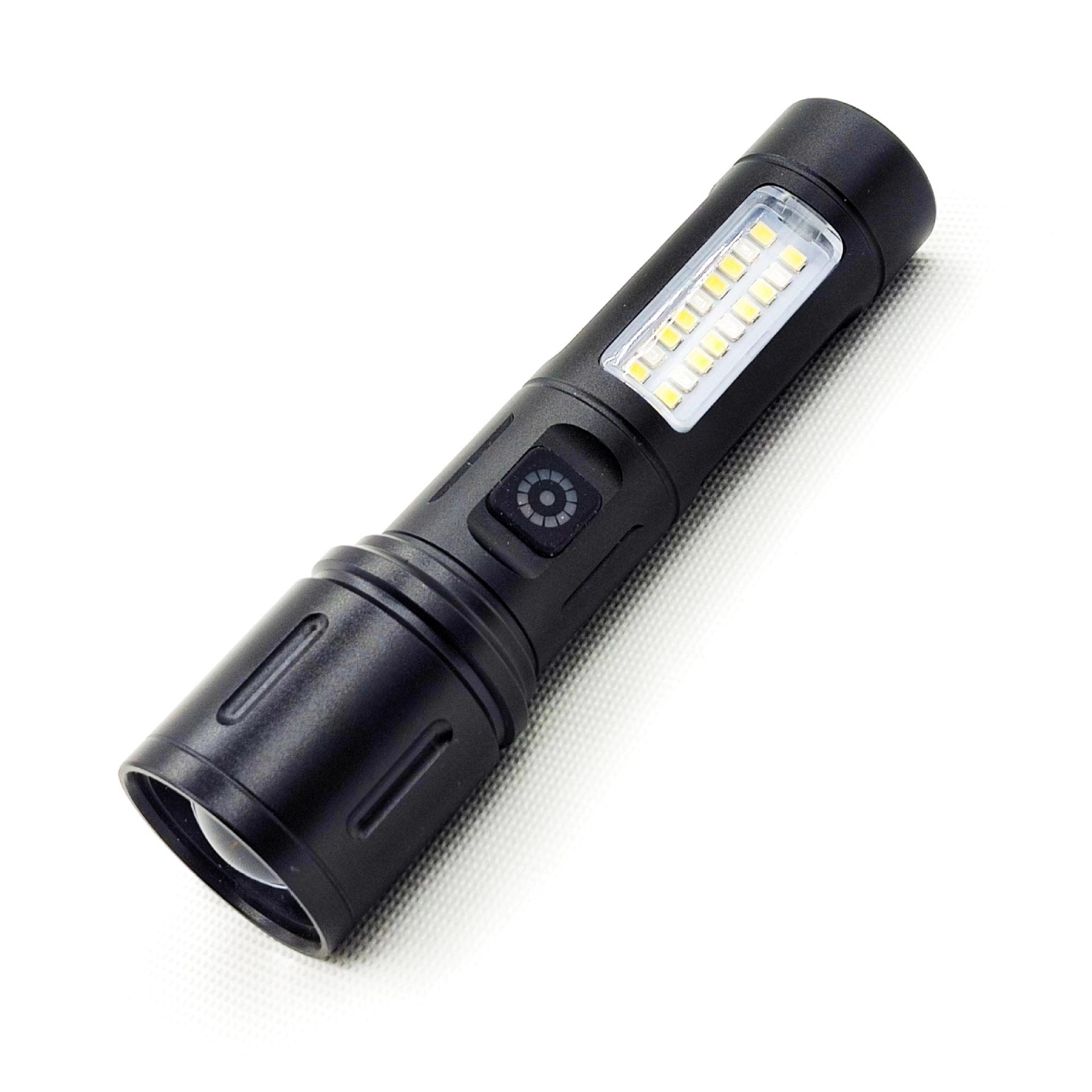 High-intensity flashlight, fast typ-c charging, outdoor clear laser flashlight with cob warning side work light Application Scenario