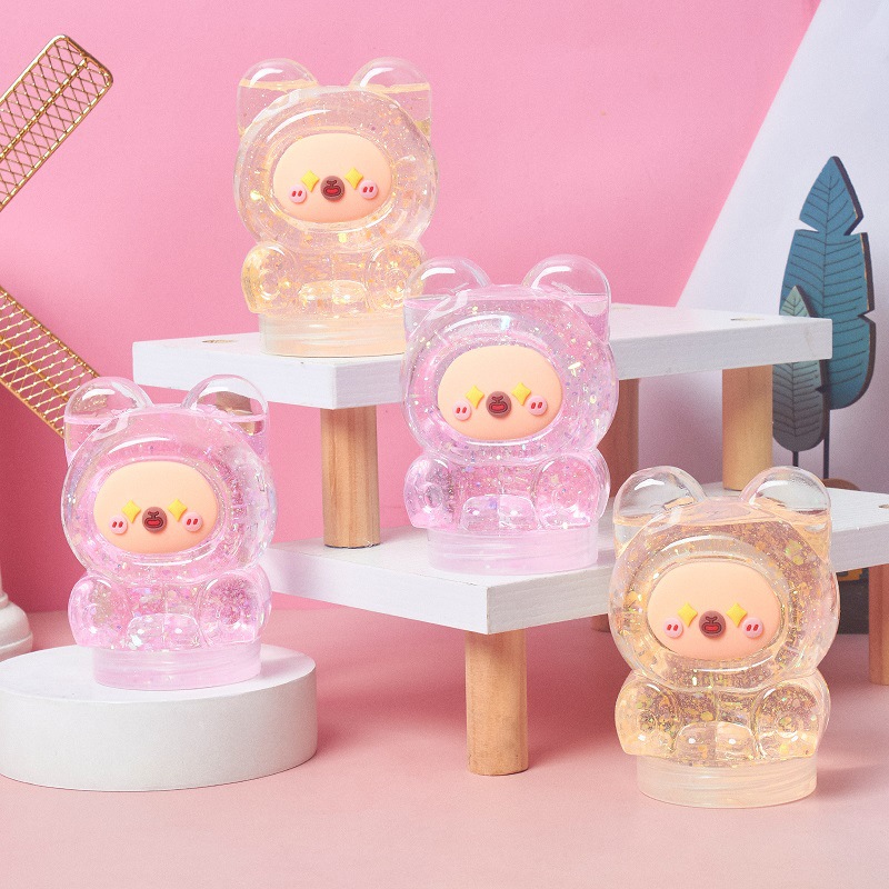 Transparent bear-shaped decorative items for creative home decoration, cute ornaments, children's room decorations, gifts and promotional items Application Scenario