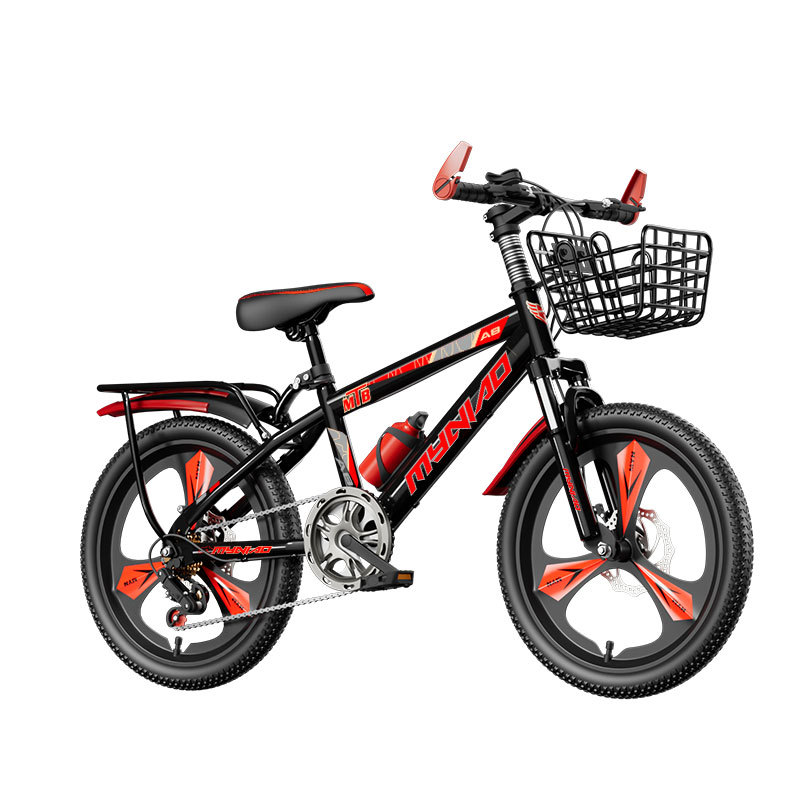 New shock-absorbing disc brake 18-inch mountain bike for boys, 26-inch, 24-inch, 22-inch and 20-inch children's bikes Item Picture