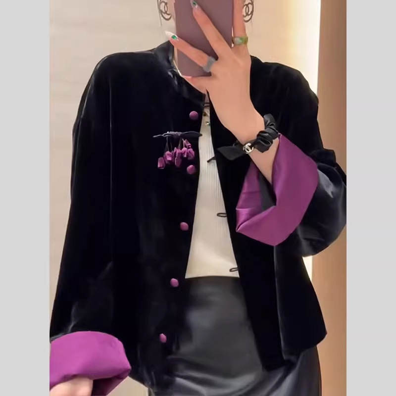 【国潮】气质高端新中式女装国风外套女2025秋季新款改良唐装复古上衣女款