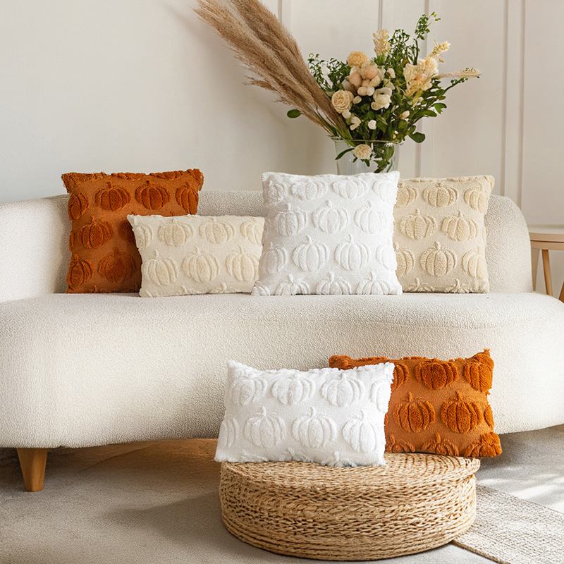 2025 Autumn/Winter Thanksgiving pillowcase, living room sofa quilted embroidery craft pillowcase, bedroom headrest pillow cover, cushion cover details Picture