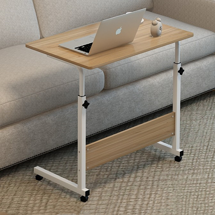 Simple bedside table, movable and height-adjustable laptop desk, living room sofa side table, bedroom bedside desk for lazy people Specification image