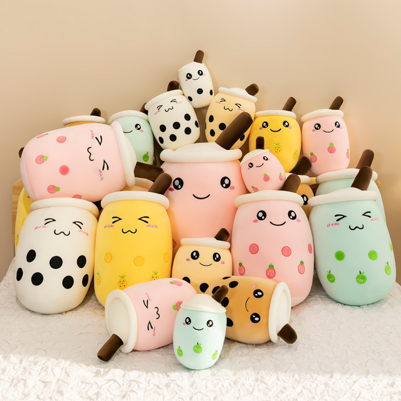 Simulated fruit milk tea cups, cushions, plush toys, large bubble milk tea dolls, stuffed toys, cross-border foreign trade gifts Application Scenario