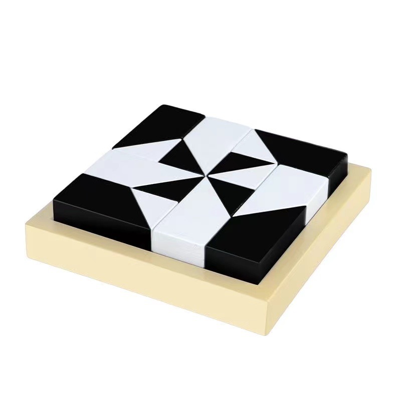 Puzzle bloques de construcción niveles tangram juguetes desarrollo mente intelectual entrenamiento concentración juegos de mesa para niños rompecabezas Item Picture