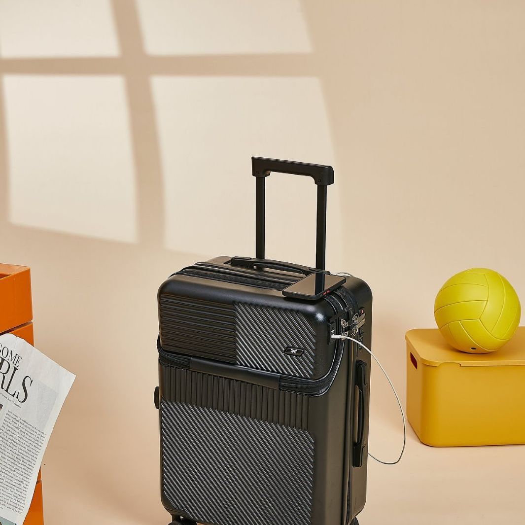 Women's multi-functional suitcase: 20-inch handle carry-on suitcase, 24-inch large-capacity front-opening travel suitcase, combination suitcase Specification image