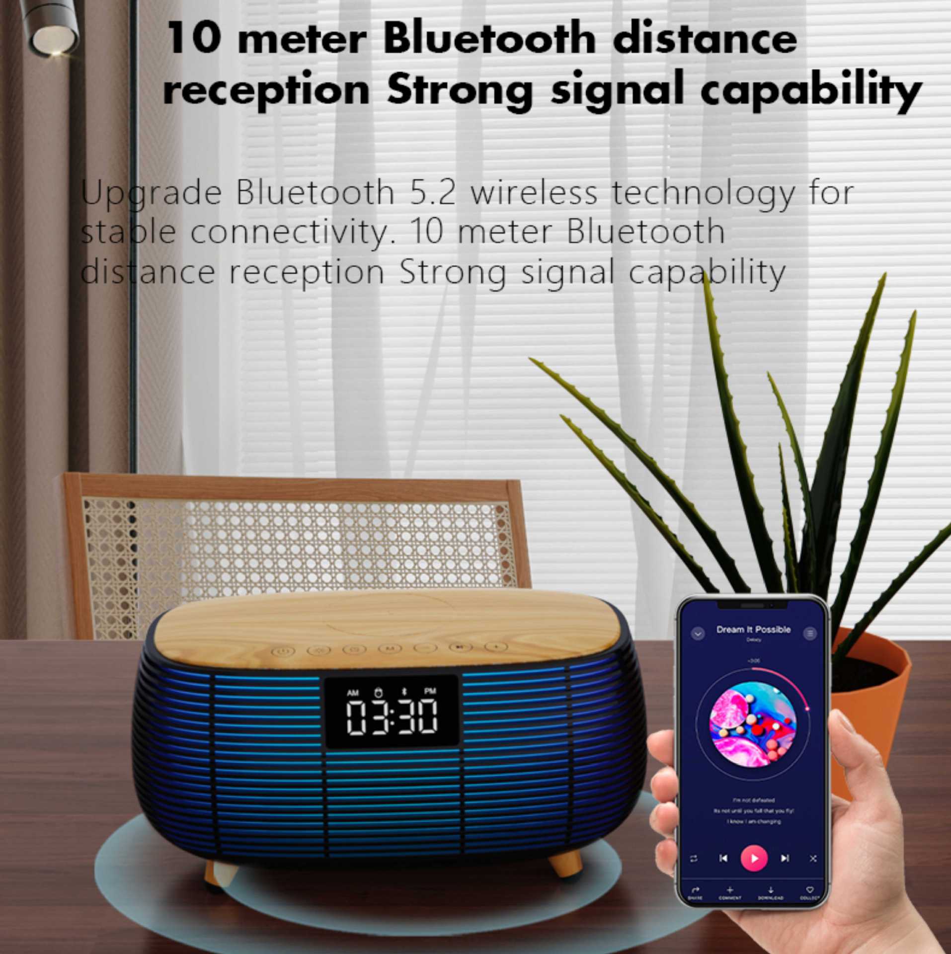 厂家跨境新款蓝牙音箱音响手机无线充电炫彩灯光                                      产品图