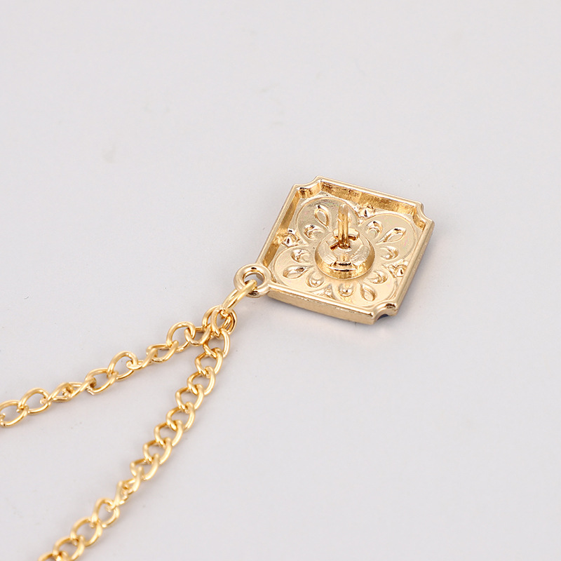 简约流苏链条胸针ins男女外套衬衫复古胸花上衣混搭饰品几何型细节图