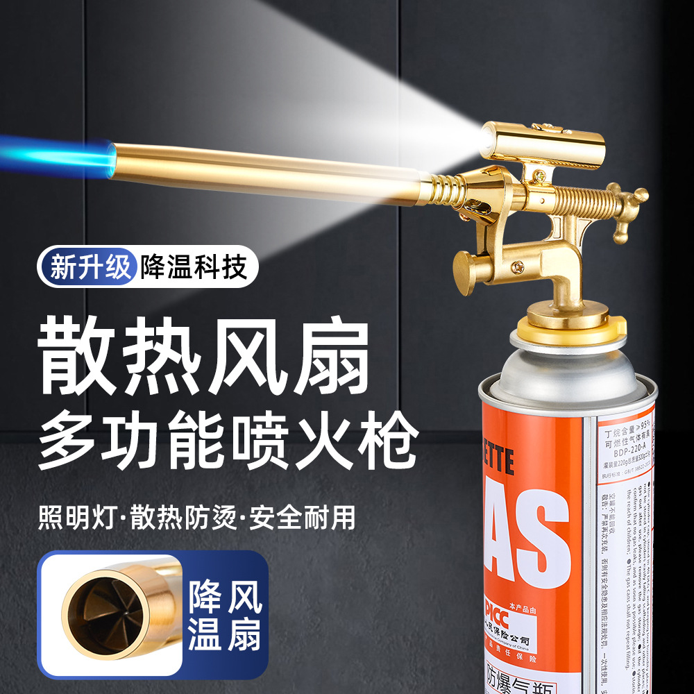 SF-253 multi-functional card-type nozzle, lighting lamp, igniter, gas cylinder, card-type details Picture