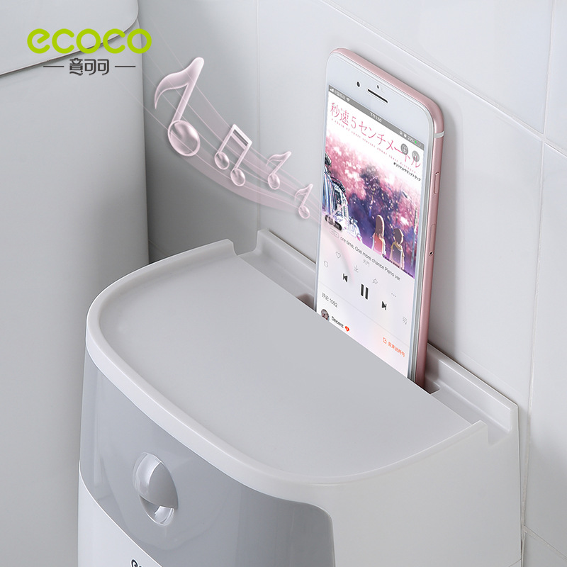 Customized bathroom tissue box, wall-mounted waterproof toilet paper, non-perforating tissue paper, toilet toilet paper roll, and storage rack Application Scenario