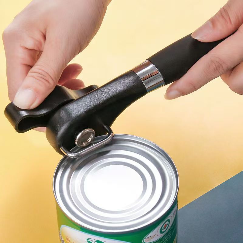 Wholesale stainless steel manual can opener, simple bottle opener, tin can opening tool, kitchen lid magic weapon details Picture
