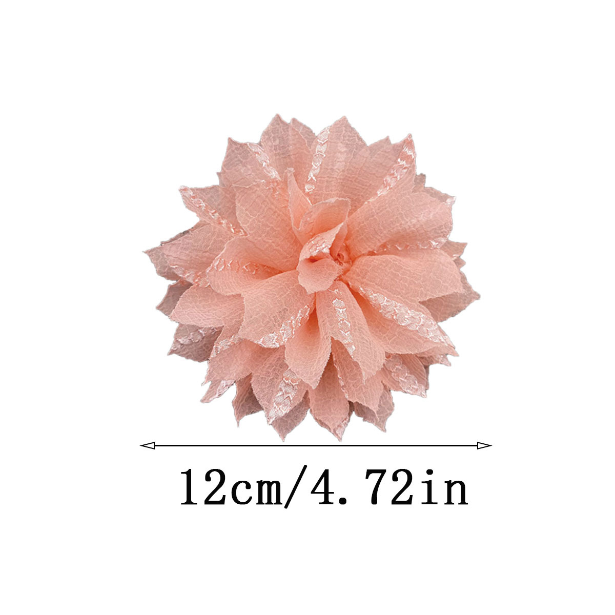 12CM压皱纹理小清新爪子花朵元素服装辅料鞋花配件钥匙扣配饰饰品详情图5