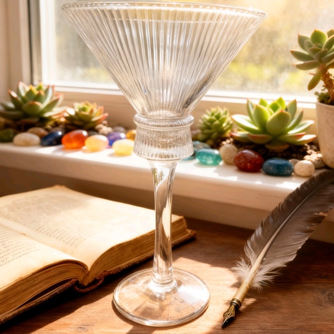 Nordic vertical striped cinched waist Ins-style wine glass, high appearance level wine glass, water glass, golden belt decanter, cocktail glass details Picture