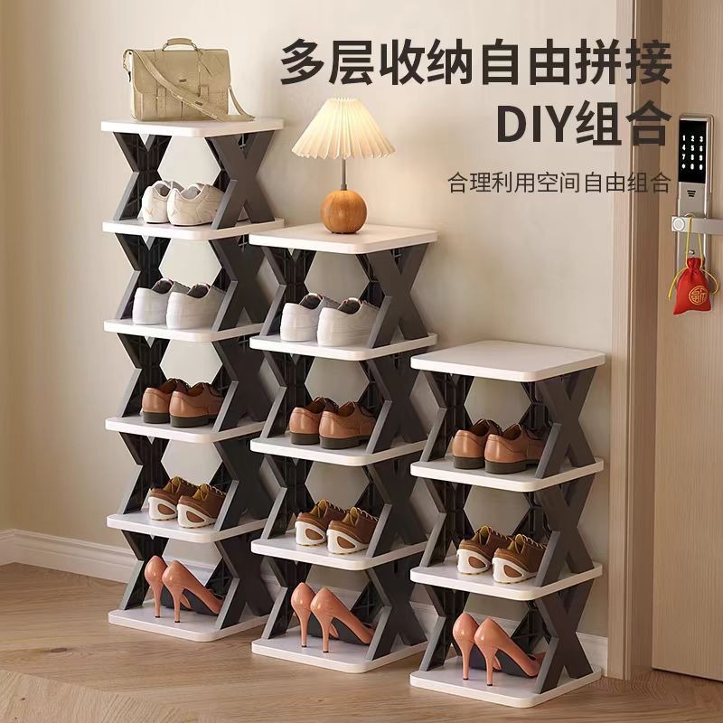 Shoe rack, a multi-layered, narrow and simple shoe rack for home door, entrance door storage, dormitory shoe cabinet, 2024 new style bestseller