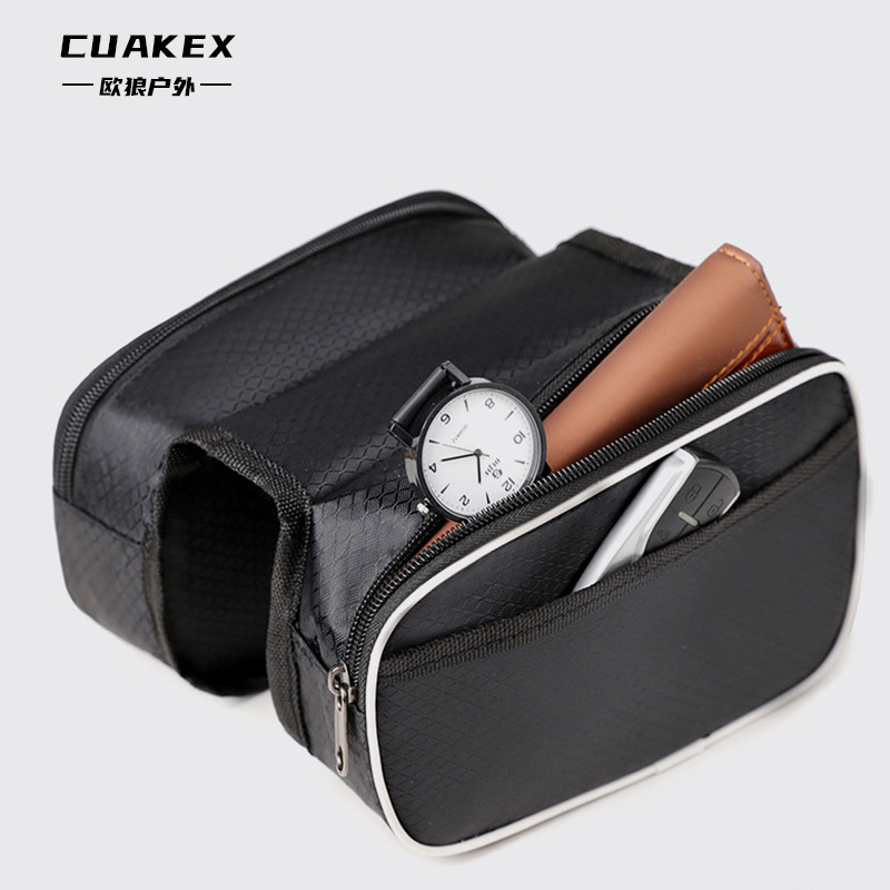 Bicycle bag, front beam bag, mountain bike bag, mobile phone top tube bag, waterproof hanging bag, cycling equipment accessories saddle bag Specification image
