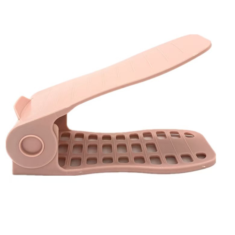 The shoe storage rack is hollowed-out, widened and anti-slip, with double-layer upper and lower shoe brackets. It's a space-saving wonder for shoe cabinets and is suitable for changing seasons Specification image