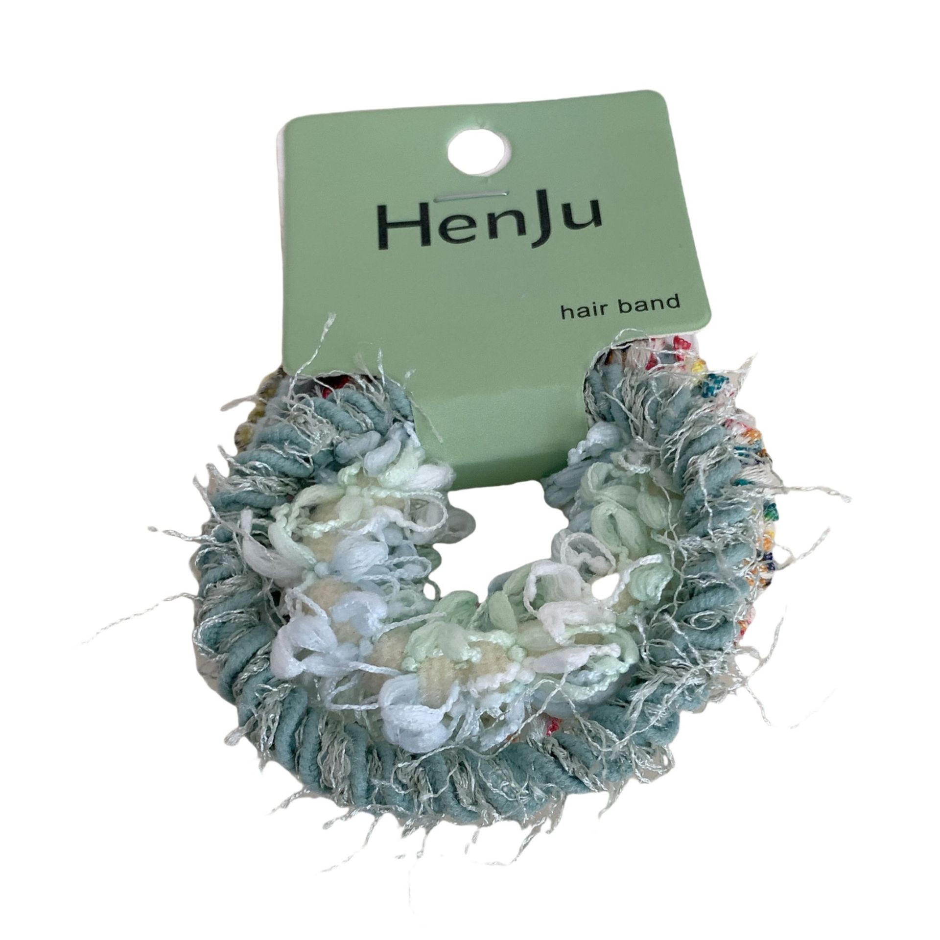 秋冬新款橡皮筋女扎头绳2024年马尾高弹力耐用发绳高颜值皮套发圈白底实物图