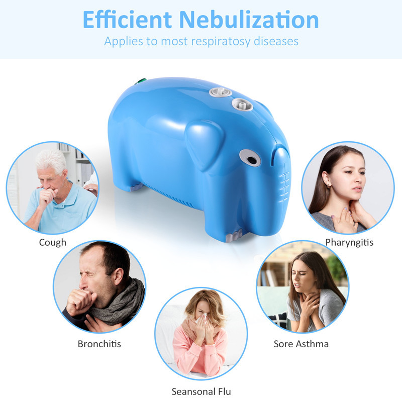 Cross-border exclusive household children's portable nebulizer, adjustable cartoon version, English packaging, compression type nebulizer Application Scenario
