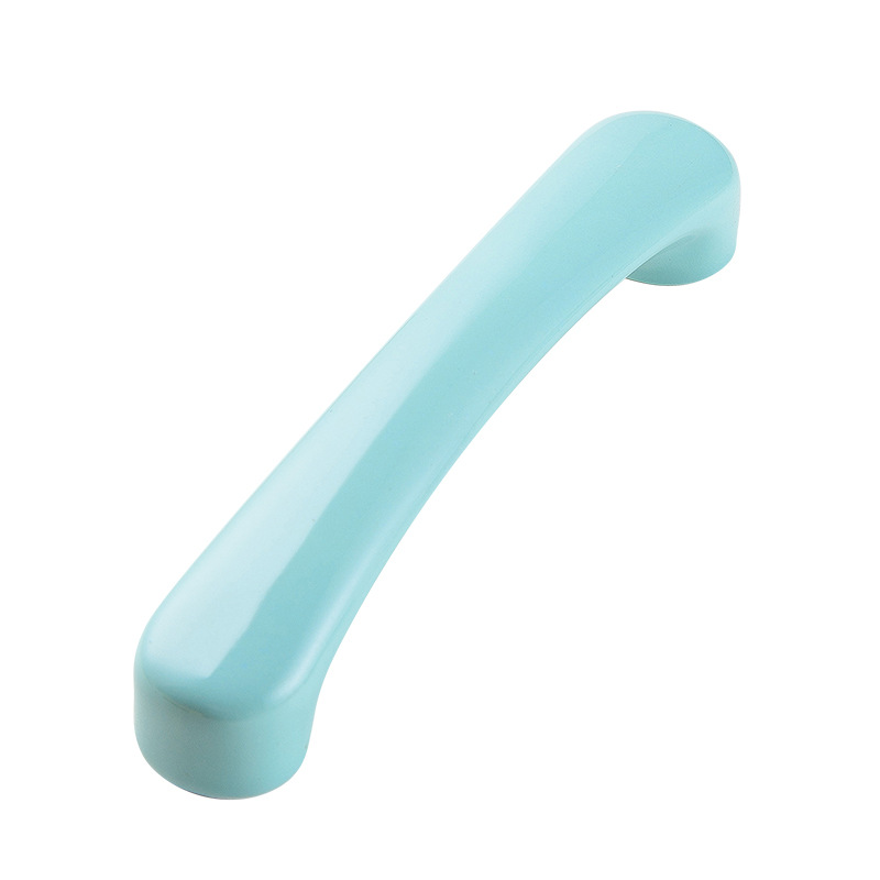 Ceramic handle, cartoon, simple, children's room wardrobe, door handle cabinet, kitchen cabinet, shoe cabinet door handle, double-hole distance large handle Item Picture