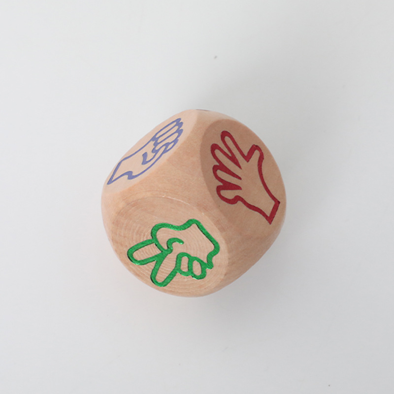 Traditional outdoor dice, bamboo and wooden dice, educational toys, children's outdoor dice, childhood memories, children's toys details Picture