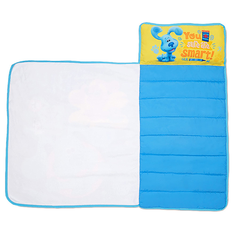 Cartoon BluesClues portable one-piece nap mat, kindergarten sleeping bag, children's blanket, anti-kick sleeping bag Specification image