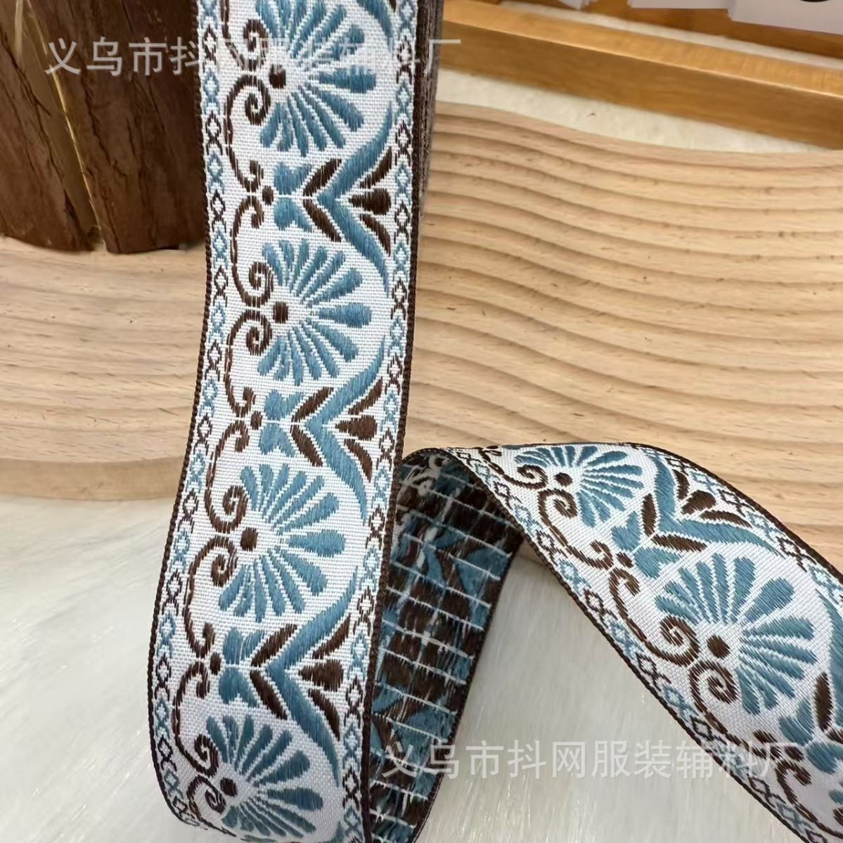 2cm-5cm Ethnic-style jacquard embroidery webbing, diy home textiles, performance costumes, decorative accessories, gift box packaging wholesale Specification image
