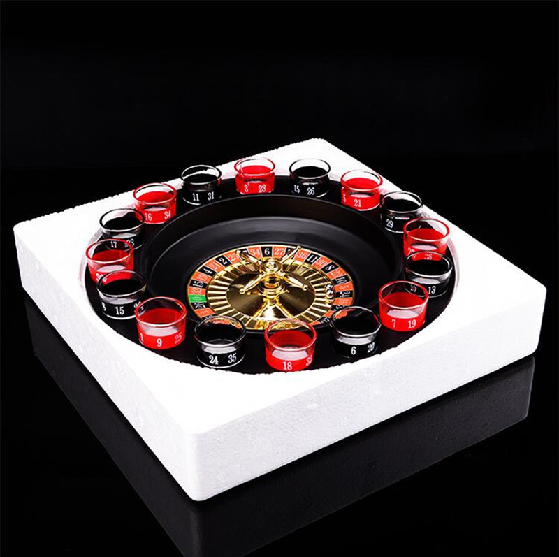 Russian wine wheel, KTV, bar and nightclub supplies, drinking, game and entertainment props, Russian roulette 16 cups Application Scenario