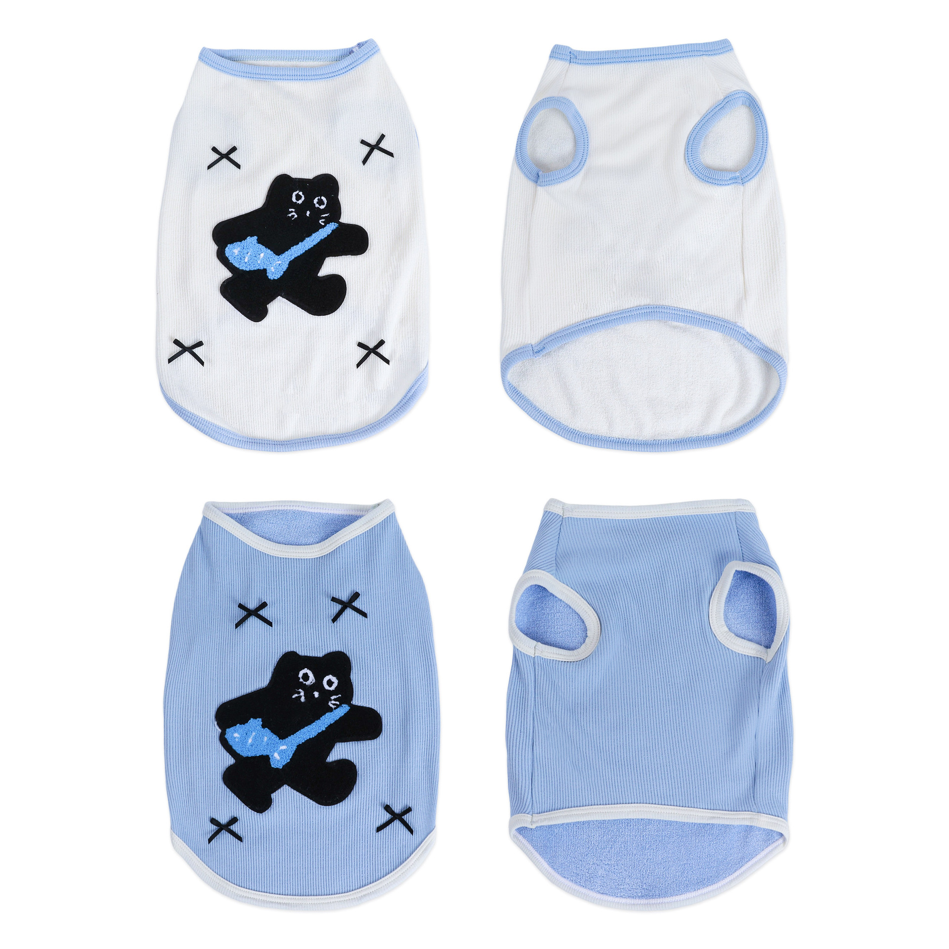 Pet summer clothing, dog vests, Japanese and Korean spring and summer breathable, elastic, soft and thin cat clothing, cute vests Item Picture