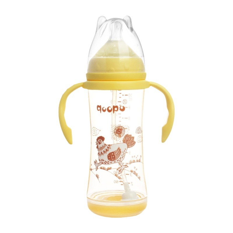 婴儿奶瓶防胀气奶瓶120ml 新品上市 安全材质 无毒透气白底实物图