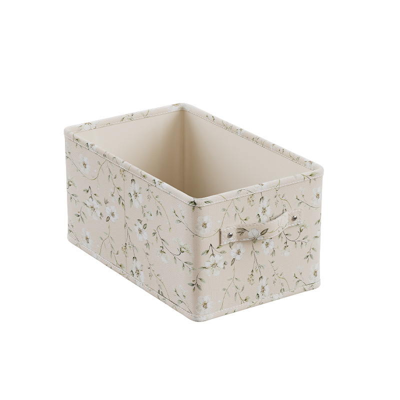 印花衣服收纳盒家用衣柜放裤子分层整理盒折叠可水洗抽屉式储物盒