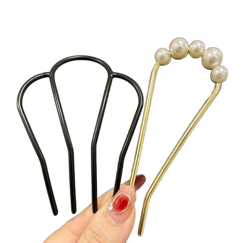 Hairpin, a must-have for women's updo hair, U-shaped hair clip, hair hairpin, new Chinese style, ancient style, high-end feel, U-shaped clip, hair dressing accessory Item Picture