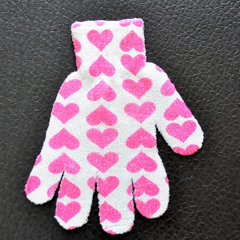 Customized printed bath gloves, bath scrubbing gloves, and scrubbing towels for a refreshing bath