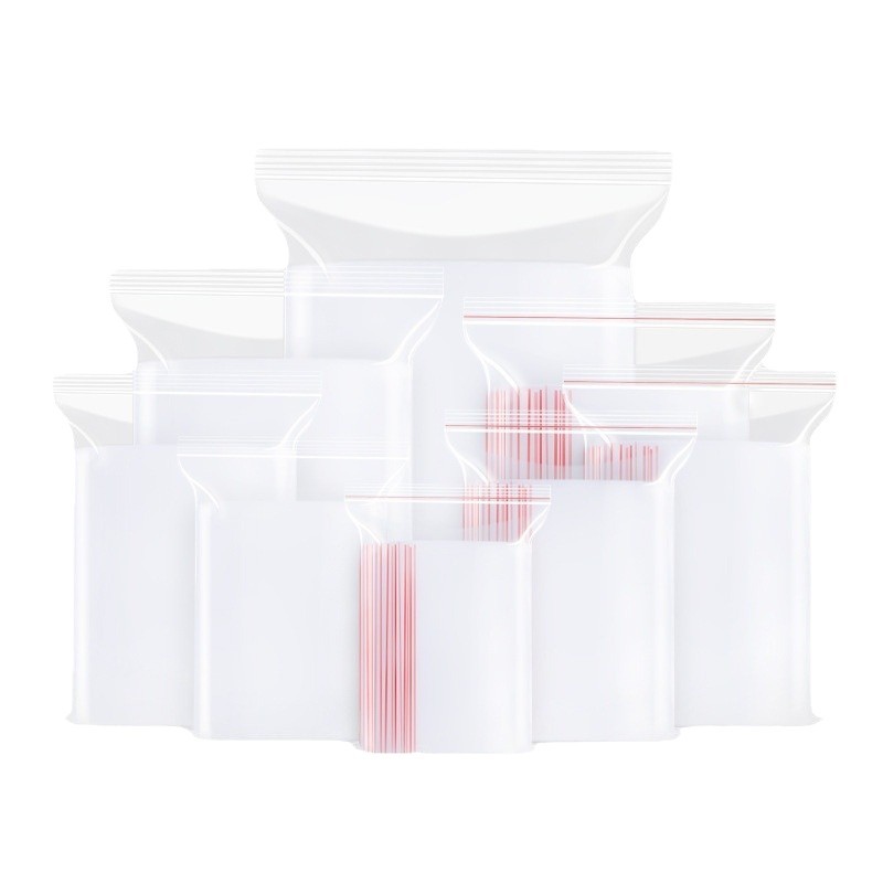 自封袋/卡膜/塑料袋/pe自封袋/珠光自封袋白底实物图