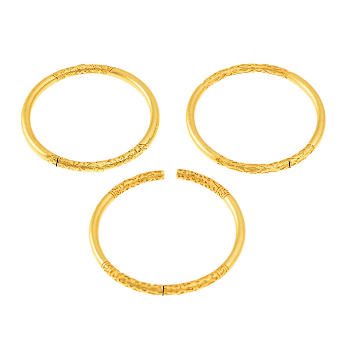 Tienda de oro el mismo estilo antiguo fasha oro seiko curly hierba patrón abierto xiangyun brazalete cobre chapado en oro círculo vegan premium sentido pulsera primera joyería al por mayor marea Item Picture