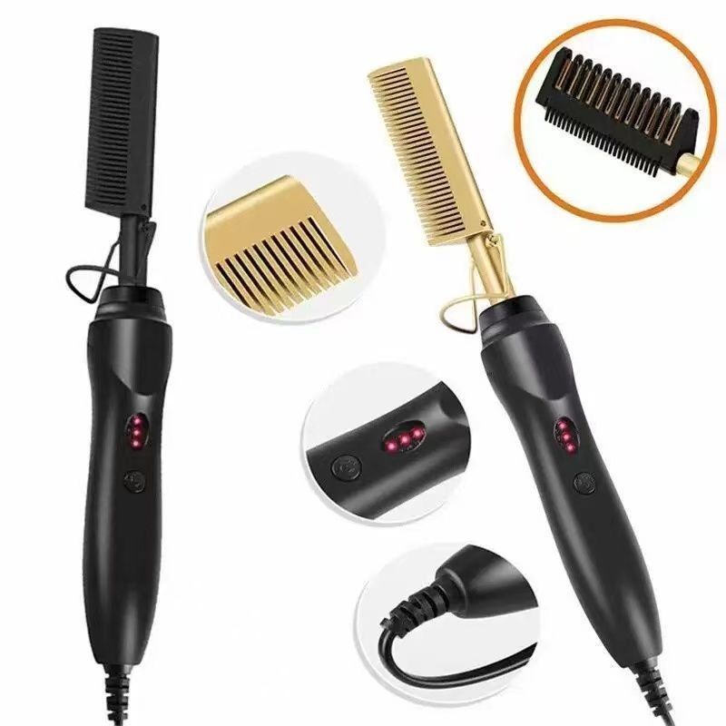 Peinado de alisado transfronterizo flequillo seco y húmedo peinado de cobre de doble uso alisador de pelo rizador de peinado doméstico alisador de pelo eléctrico
