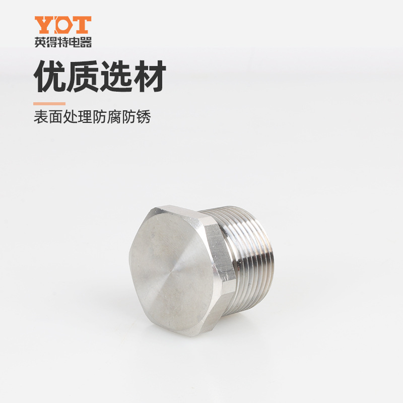 Stainless steel 304 plug, electrical wire plug, stainless steel screw-in plug, hexagonal solid sealed cover explosion-proof plug Application Scenario