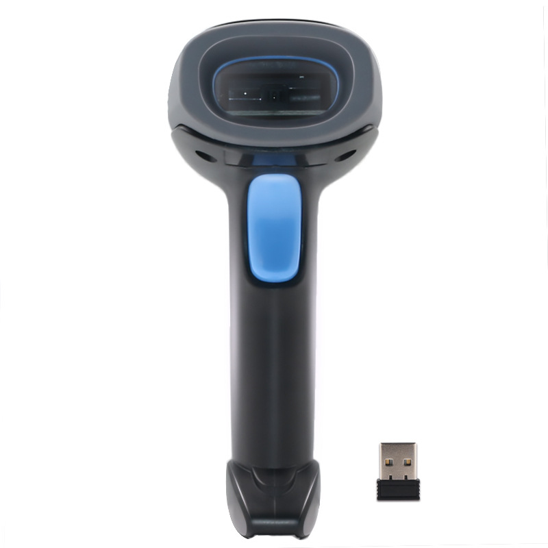 Youku 2D scanner, Bluetooth laser, wireless barcode, supermarket cashier, express delivery, logistics, handheld wired scanner details Picture