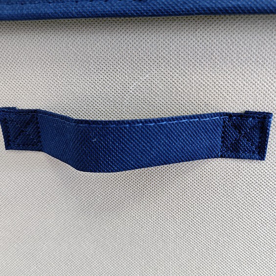 ✅居家布艺拼色收纳箱可折叠衣物收纳整理箱多用无纺布防尘带盖产品图