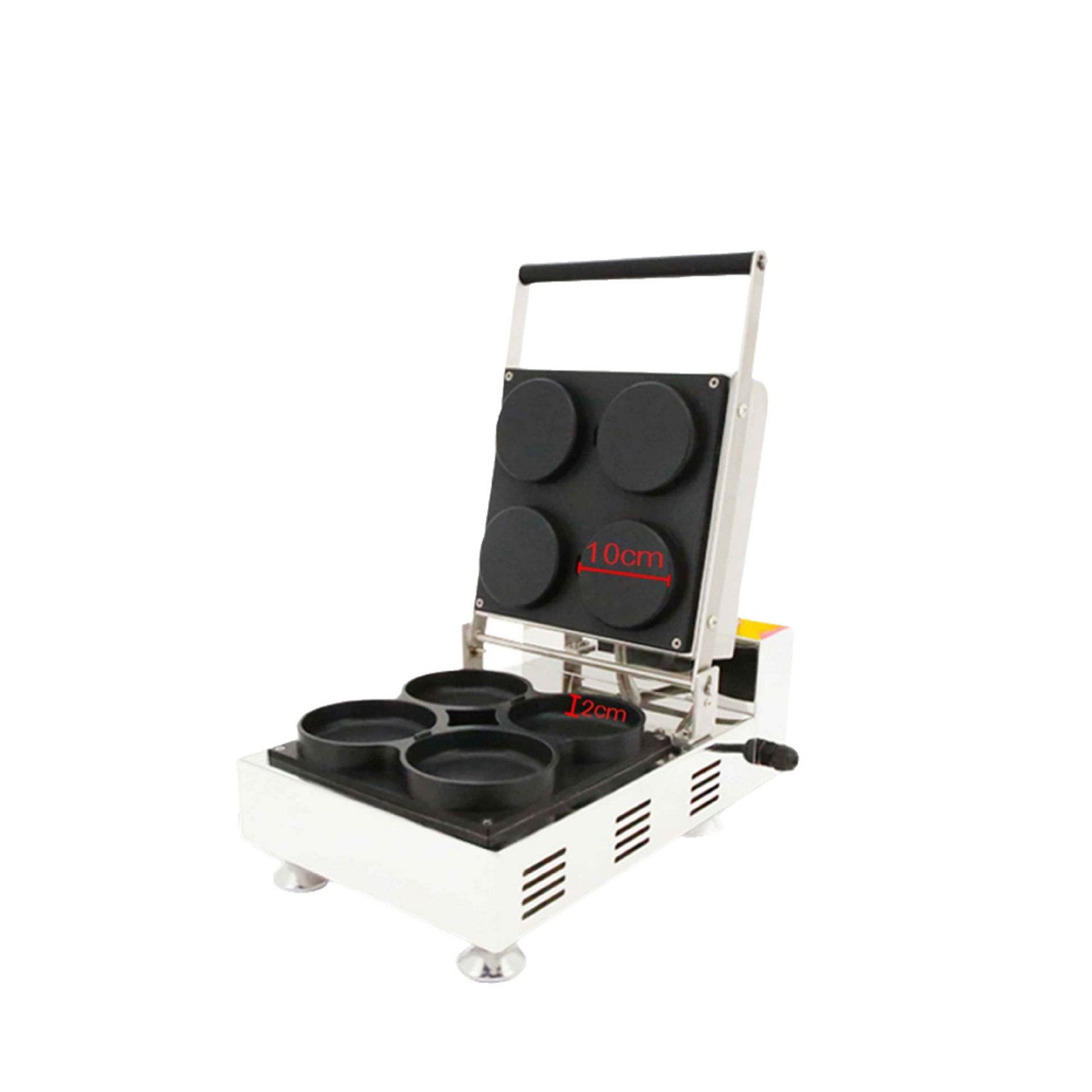Commercial small pizza machine, double-sided heating non-stick waffle machine, street dessert pancake machine, snack equipment manufacturer Item Picture