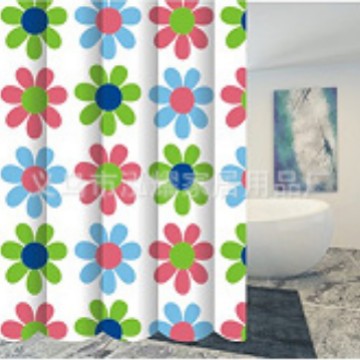 浴帘涤纶/浴室帘欧式/折叠浴帘/浴室帘peva/浴室帘女人简约细节图